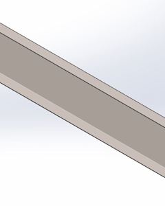 Exhauster cover 50x254x0,8 1380mm